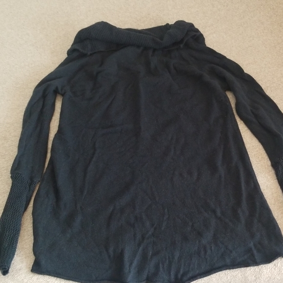 Teal Cowl Neck Sweater - Picture 6 of 8